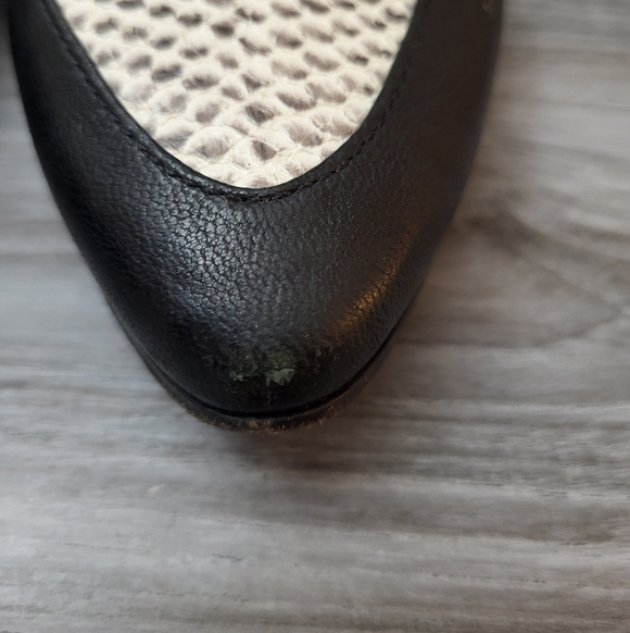 Jimmy Choo Marlin Black & Snake Embossed Leather Ankle Boots Size 40 - Picture 4 of 13